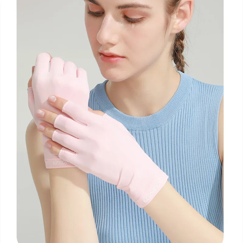 Luva anti gel proteção UV para manicure, proteção das mãos para nail art