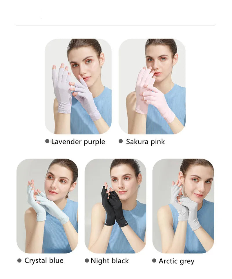 Luva anti gel proteção UV para manicure, proteção das mãos para nail art